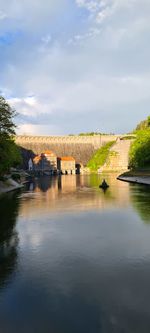 Scenic view of river against sky