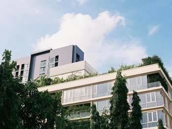 Low angle view of building against sky