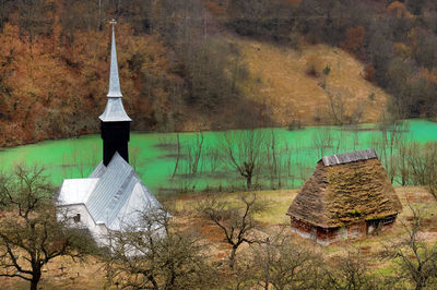 Church at countryside landscape