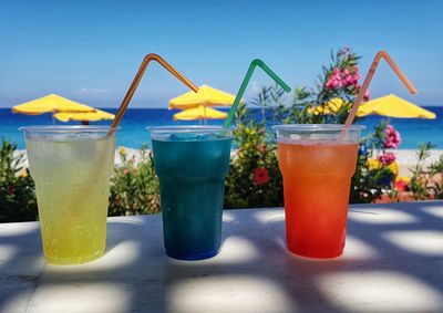 Close-up of drink on table