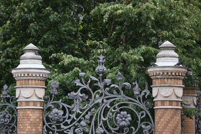 View of buddha statue in garden