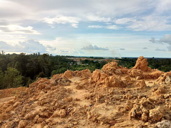 Scenic view of landscape against sky