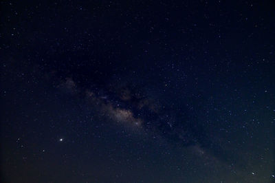 Low angle view of stars in sky