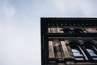 Low angle view of building against sky