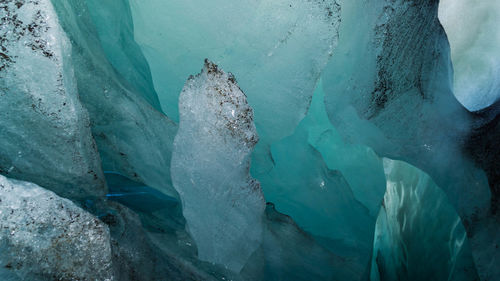 Close-up of a person in snow