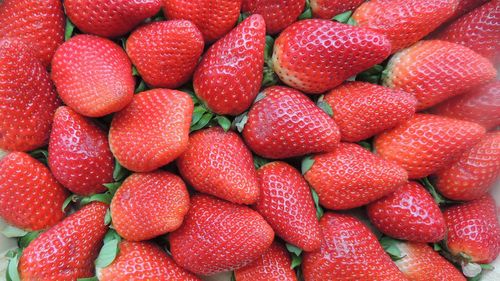 Full frame shot of strawberries