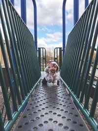 Portrait of baby in park