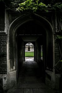 Entrance of building