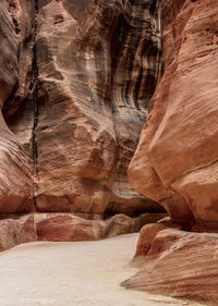 Rock formations in cave