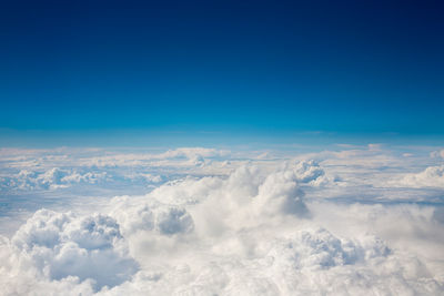 Aerial view of cloudscape against sky