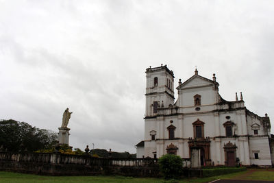 Low angle view of historic building against sky