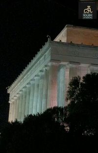 Low angle view of historical building