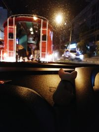 City street at night