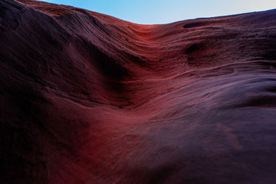 Rock formations in desert