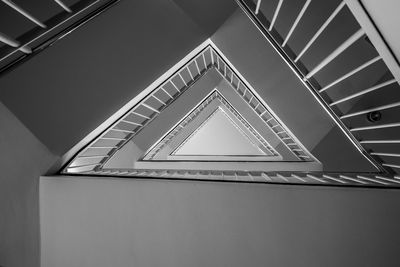 Low angle view of staircase in building