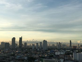 Cityscape against sky