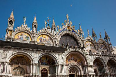 Details of the saint mark basilica built in 1092 in venice