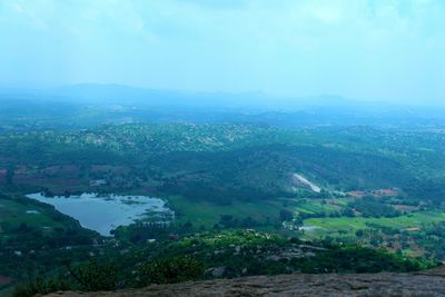 Scenic view of landscape against sky