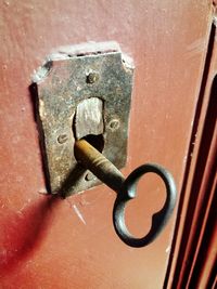 Close-up of rusty metal