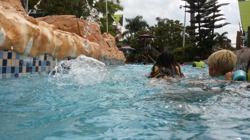 Woman in water