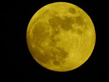 Close-up of moon against black background