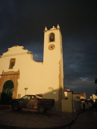 Low angle view of church against sky