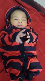 Portrait of cute baby boy