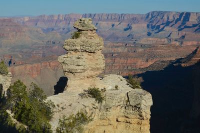 View of rock formations