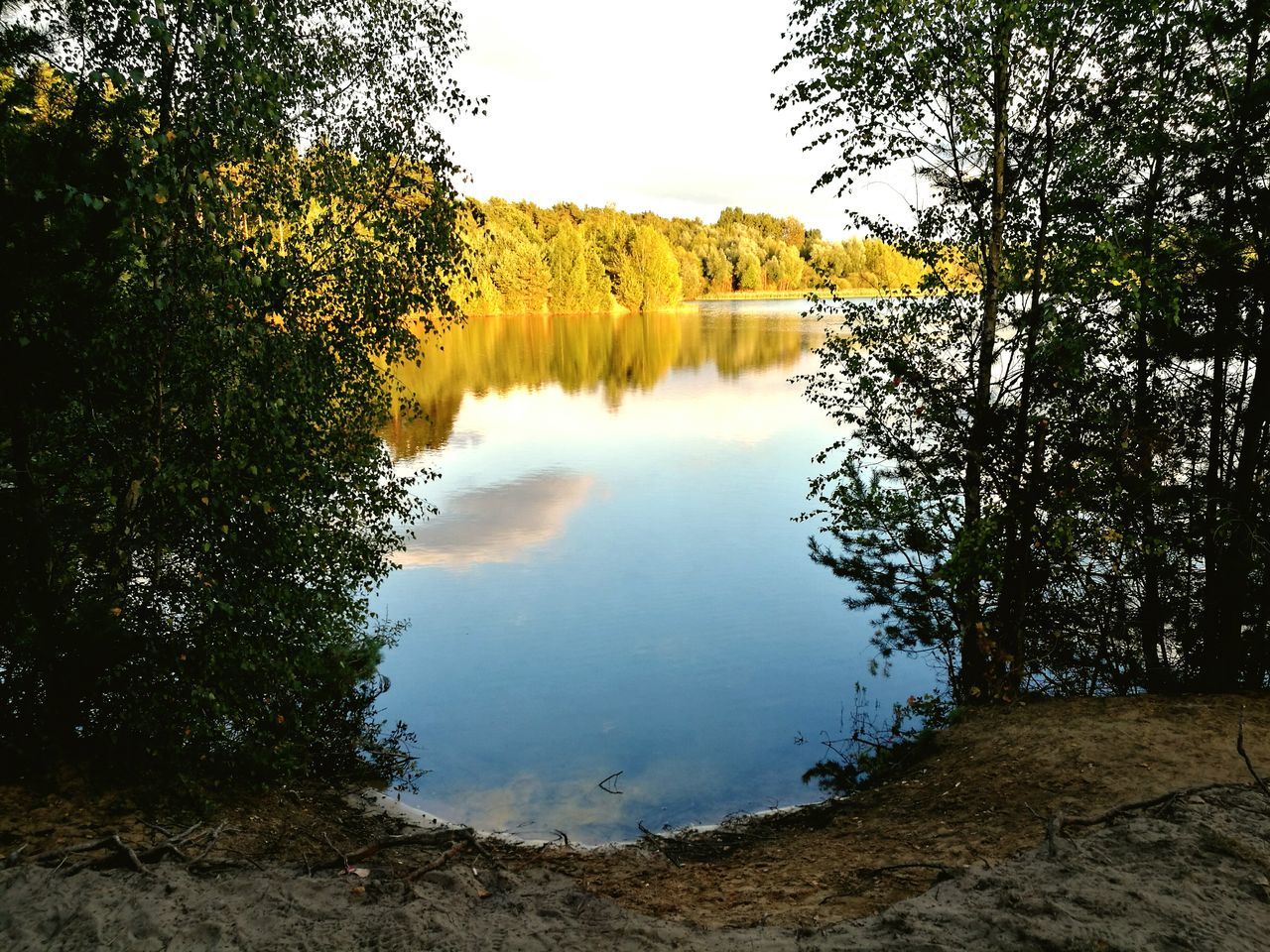 SCENIC SHOT OF CALM LAKE