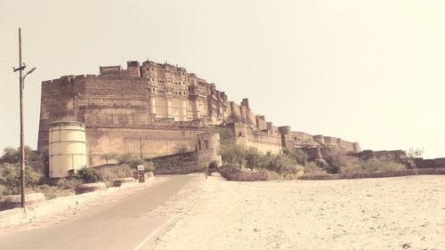 Old ruins against clear sky