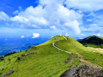 Scenic view of landscape against sky