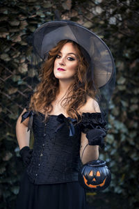 A beuty witch in halloween