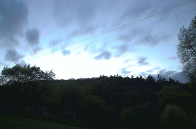 Scenic view of landscape against cloudy sky