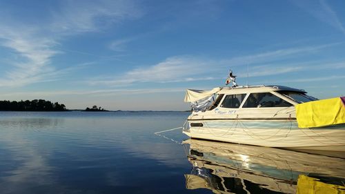 Boats in sea