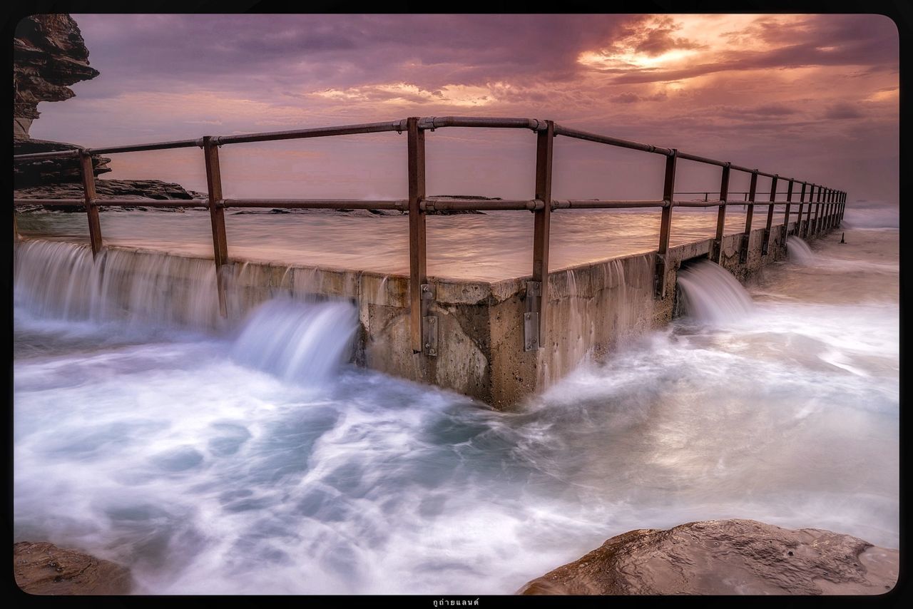 VIEW OF SEA AGAINST SKY DURING SUNSET