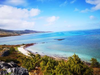 Scenic view of sea against sky