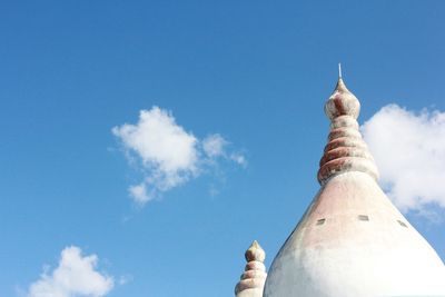 Low angle view of temple against sky