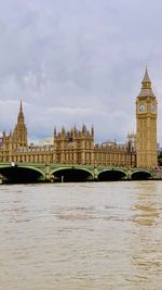 View of historic building big ben which is situated in london 