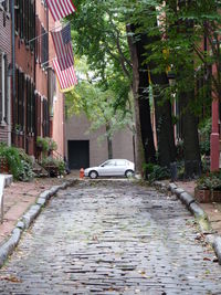 View of canal along buildings