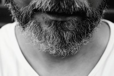 Close-up of bearded man