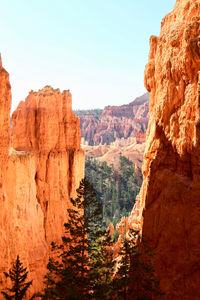 View of rock formations