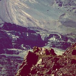 Scenic view of rock formations