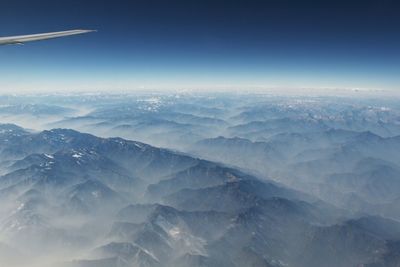 Aerial view of landscape against sky