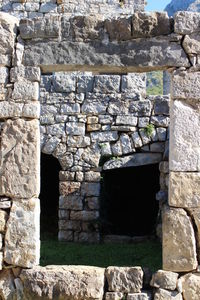 View of old ruins