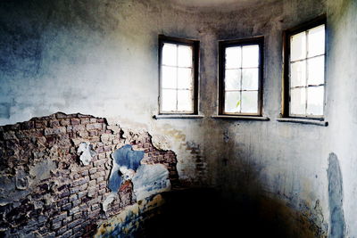 Interior of abandoned house