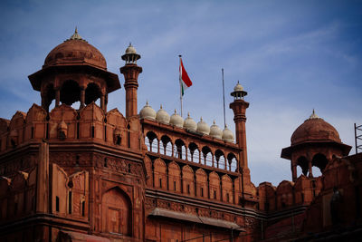 Low angle view of historical building against sky