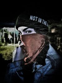 Portrait of young man wearing hat