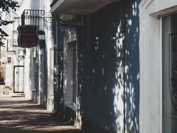 Alley amidst buildings in city