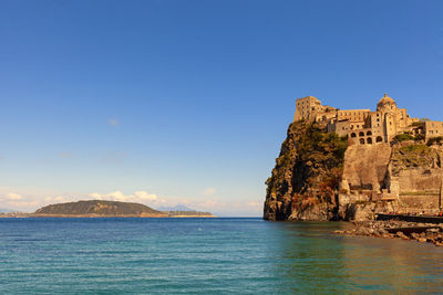 Scenic view of blue sea against sky