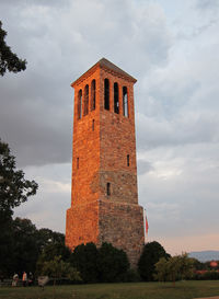 Low angle view of historic building against sky